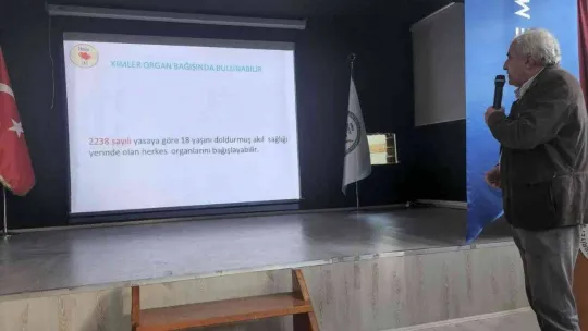 Öğrencilere organ bağışının önemi anlatıldı