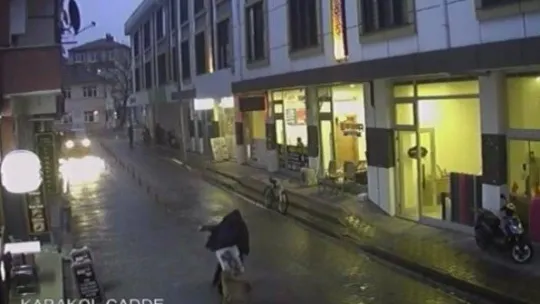 Okuldan dönen çocuğa sokak köpekleri böyle saldırdı