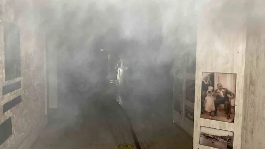 Okulun mutfağında yangın çıktı