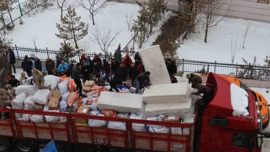 Oltu'da yardım seferberliği