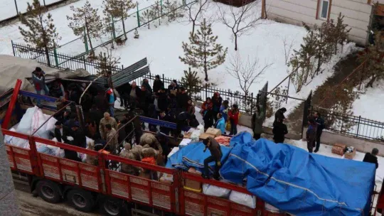 Oltu'da yardım seferberliği