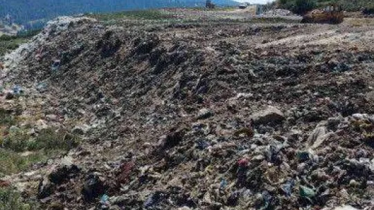 Orhaneli çöp sahası rehabilite edildi