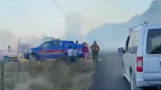 Ormanlık alanda çıkan yangın korkuttu