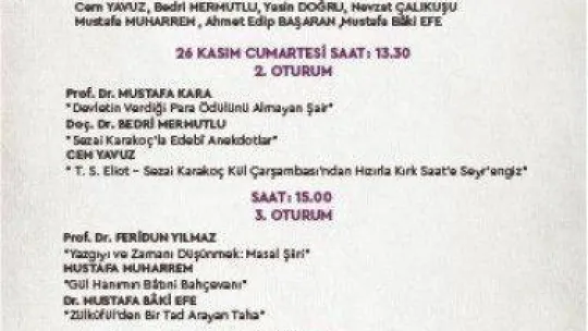 Osmangazi Belediyesi, Sezai Karakoç adına edebiyat ve şiir günleri düzenleniyor