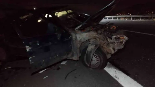 Otobanda feci kaza: 1 ölü, 3 yaralı