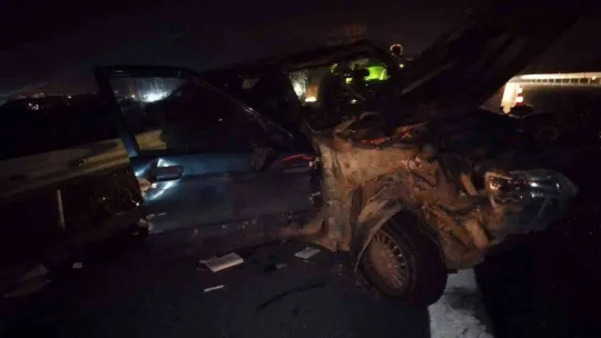 Otobanda feci kaza: 1 ölü, 3 yaralı