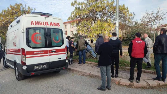 Otomobil su kanalına uçtu