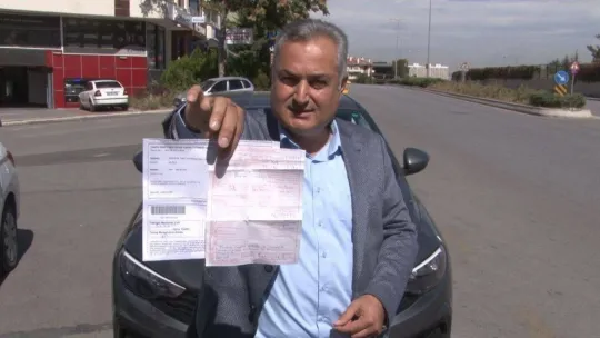 Otomobiline gelen motosiklet cezasıyla neye uğradığını şaşırdı