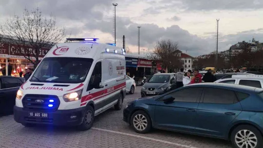 Otoparkta trafik kazası