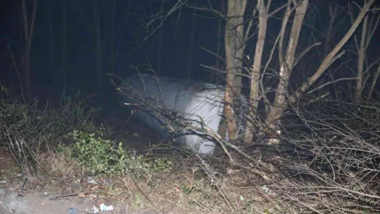 Otoyolda korkutan kaza: LPG yüklü tanker devrildi