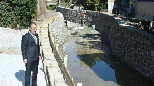 Ovaakça'da taşkın riski ortadan kalkıyor