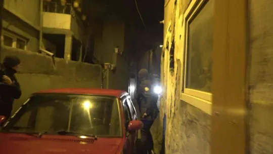 (Özel) Babasının otomobiliyle kaçarken kaza yaptı, ehliyetsiz yakalandı