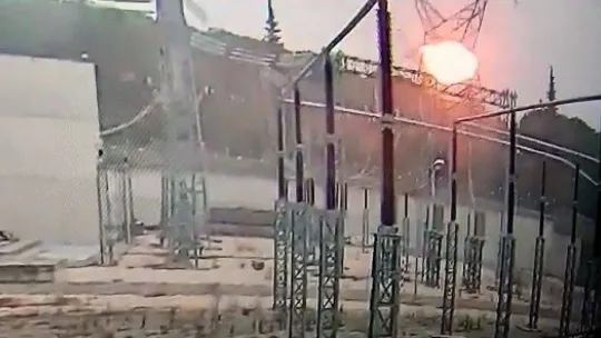 (Özel) Bursa'daki uçak kazası kamerada...Gökyüzünde 380 bin voltla gelen ölüm