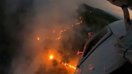 (Özel) Kazdağları'ndaki yangını işte böyle söndürdüler