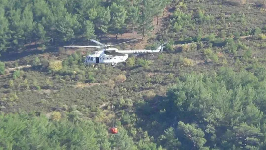 (Özel) Kazdağları'ndaki yangını işte böyle söndürdüler