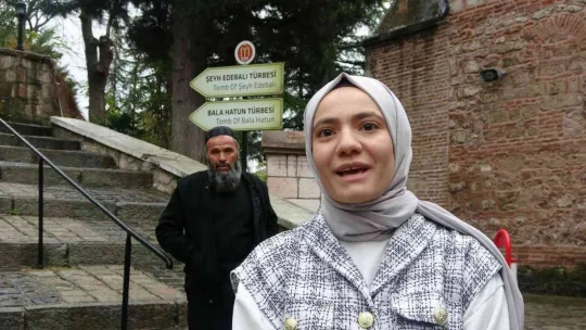 (ÖZEL) O yarışma sonrası Osman Gazi'nin eşi Bala Hatun'un türbesine ziyaretçi akını