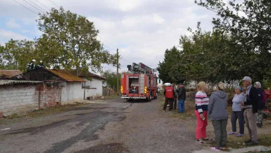 Patlama sesine çıktılar, yangınla karşılaştılar