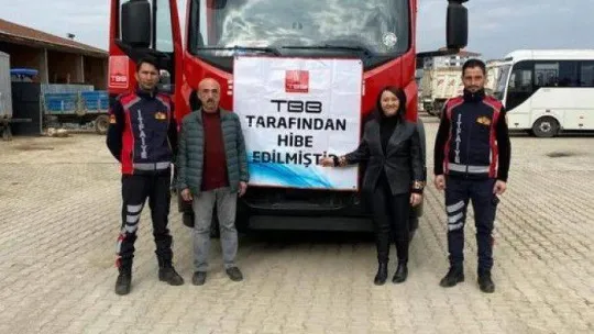 Pazaryeri Belediyesi'ne tam donanımlı itfaiye hibe edildi
