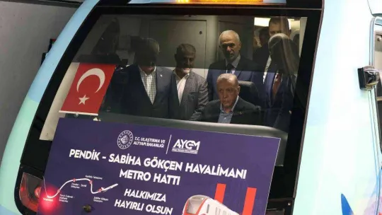 Pendik-Sabiha Gökçen Havalimanı Metro Hattı açıldı