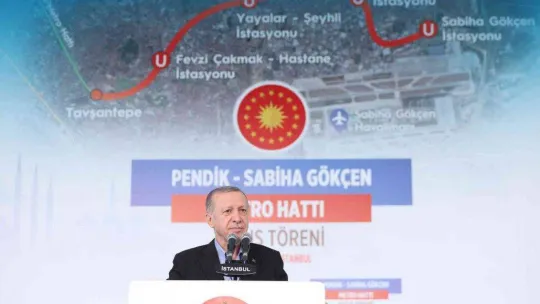 Pendik-Sabiha Gökçen Havalimanı Metro Hattı açıldı