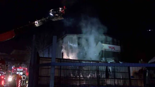 Pendik'te korkutan fabrika yangını