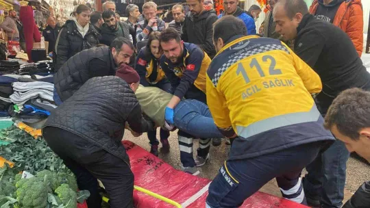 Perdeci ile pazarcının 'kasa' koyma kavgasında kan aktı