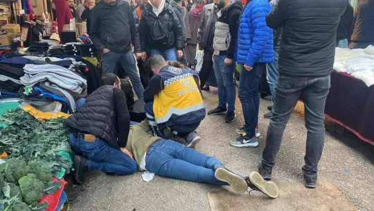 Perdeci ile pazarcının 'kasa' koyma kavgasında kan aktı