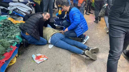 Perdeci ile pazarcının 'kasa' koyma kavgasında kan aktı