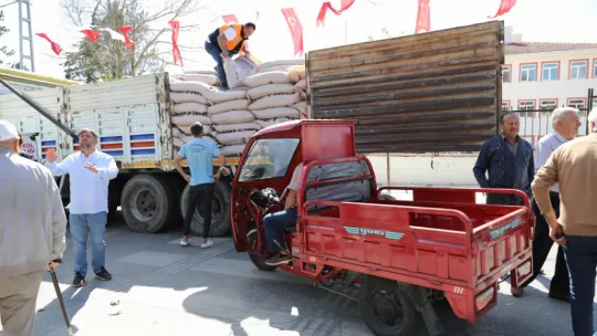 Tohumluk arpa dağıtımı devam ediyor