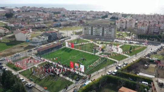 Yoğurthane sakinleri park ve spor sahalarına kavuştu