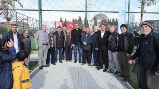Yoğurthane sakinleri park ve spor sahalarına kavuştu