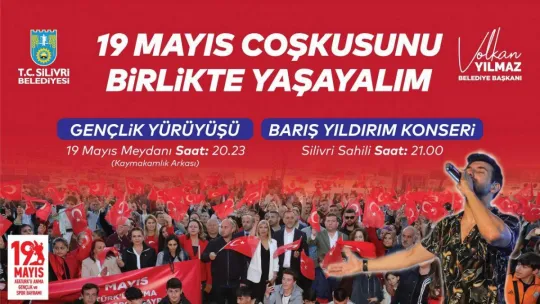 19 Mayıs gençlik yürüyüşü ve konser programına davetlisiniz