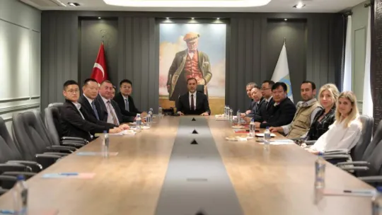 Çin'li heyetten Başkan Yılmaz'a 'Tarım' ziyareti
