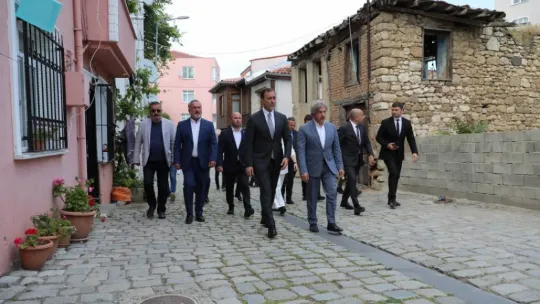 Başkan Yılmaz, Kültür Bakan yardımcısı Ahmet Misbah Demircan'ı ağırladı