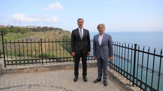 Başkan Yılmaz, Kültür Bakan yardımcısı Ahmet Misbah Demircan'ı ağırladı