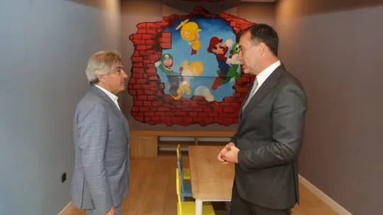 Başkan Yılmaz, Kültür Bakan yardımcısı Ahmet Misbah Demircan'ı ağırladı