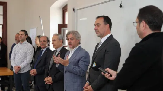 Başkan Yılmaz, Kültür Bakan yardımcısı Ahmet Misbah Demircan'ı ağırladı