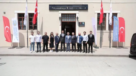 Başkan Yılmaz, Kültür Bakan yardımcısı Ahmet Misbah Demircan'ı ağırladı