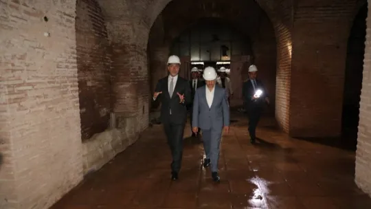 Başkan Yılmaz, Kültür Bakan yardımcısı Ahmet Misbah Demircan'ı ağırladı