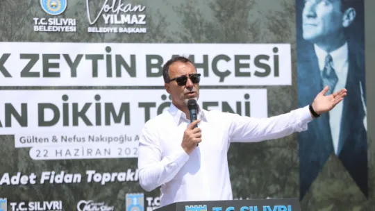 Silivri'de 5.100 adet yağlık zeytin fidanı toprakla buluştu