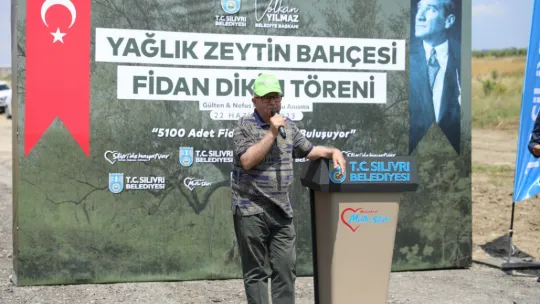 Silivri'de 5.100 adet yağlık zeytin fidanı toprakla buluştu