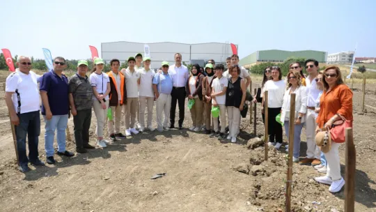Silivri'de 5.100 adet yağlık zeytin fidanı toprakla buluştu