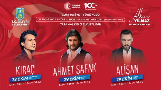 Silivri'de dolu dolu Cumhuriyet coşkusu yaşanıyor