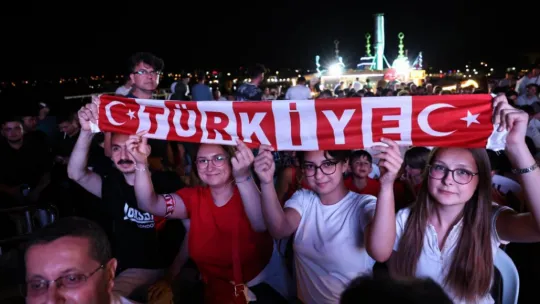 Silivri Sahilinde Milli Takım Maç coşkusu