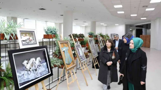 Pursaklar'da el emeği göz nuru ürünler görücüye çıktı