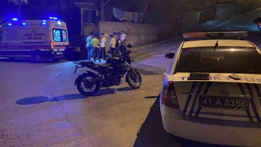 Rampa yukarı çıkarken motosikletten düşen şahıs yaralandı