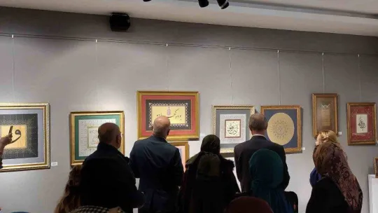 Rayiha Tezhip Sergisi törenle açıldı