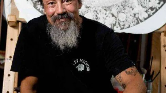 Ressam Mehmet Sinan Kuran'ın 'Yeni Dünya' eseri SanatBurada'da satışa çıktı