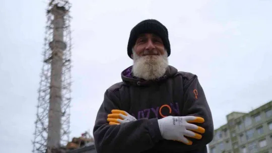 Rizeli minare ustası 57 yaşında 164'uncu minaresini yapıyor