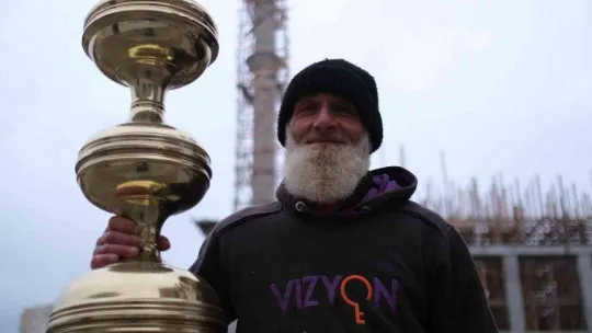 Rizeli minare ustası 57 yaşında 164'uncu minaresini yapıyor